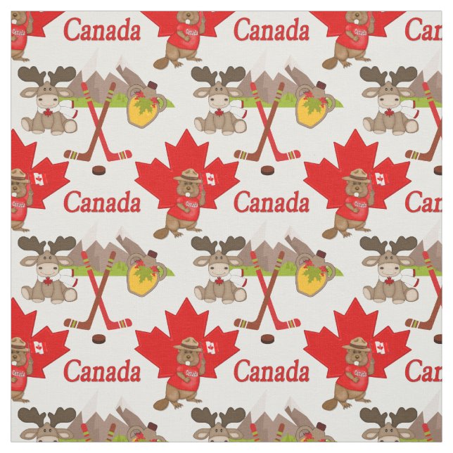 Orgulhoso Tecido de castor e alce canadiano (Modelo)