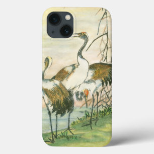 Oriental Cranes by the Water
