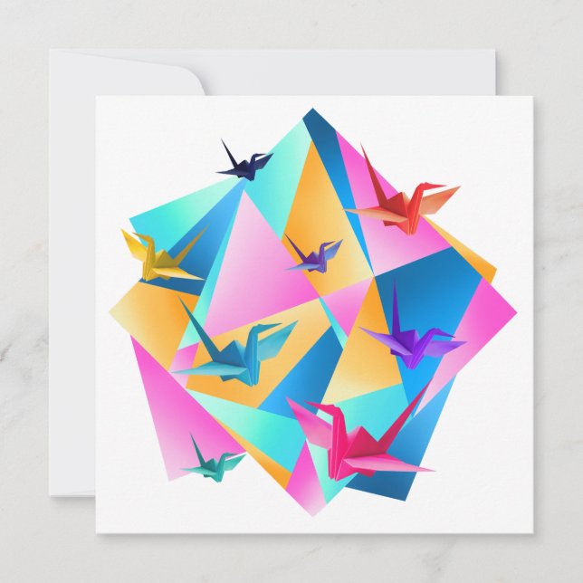 Origami Caleidoscópio Adesivo (Frente)