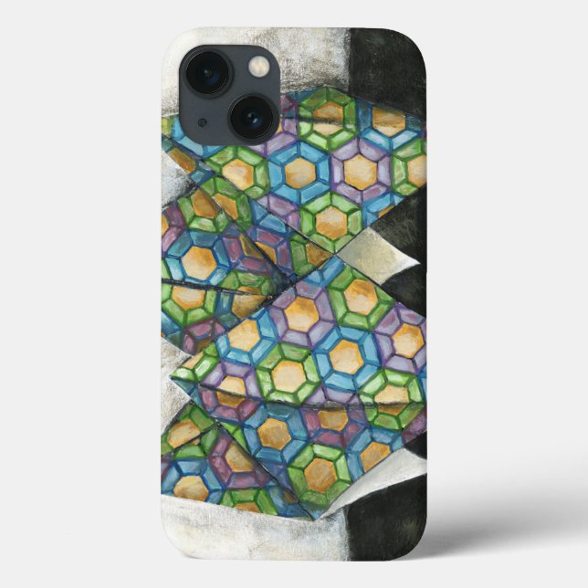 Origami Fortune Teller em Papel Geométrico (Verso)