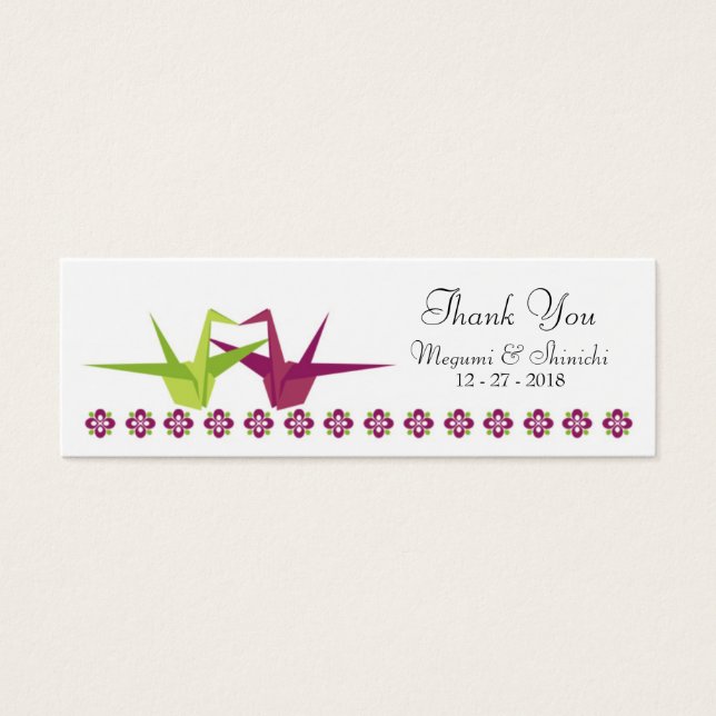 Origami Paper Crane Wedding (Frente)