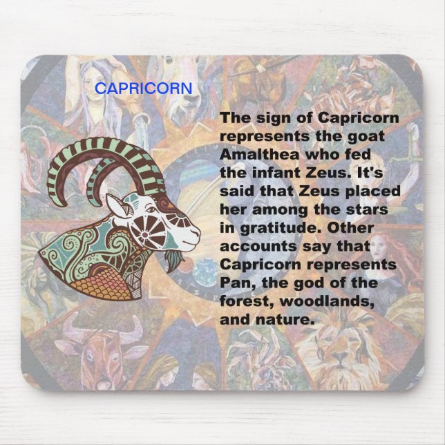 Origem do Capricórnio Mousepad (Frente)