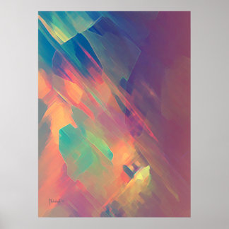 Origem do pensamento - impressão de pintura abstra