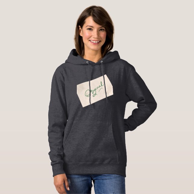 Original 1 Dark Grey Women's Pullover Hoodie  (Frente Completa)