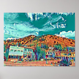 Original art poster of Bisbee, Arizona