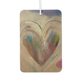 Original Art With Love Quote Car Air Freshener