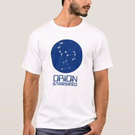 Orion StarSeed T-Shirt - Design Azul e Branco