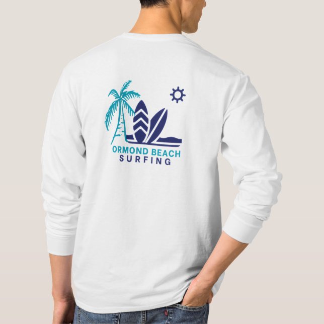 Ormond Beach, Florida, Surfing T-Shirt (Verso)
