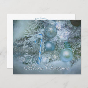 Ornações de Orçamento Feliz Natal Feriado Azul