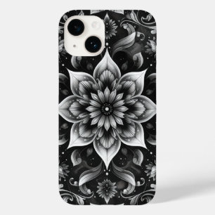 Ornamentado Branco Elegante capas de iphone Floral