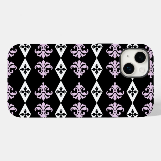 Ornamentado Damask Diamond Stripe (Verso (horizontal))