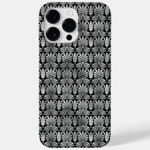 ORNAMENTADO PRETO E PADRÕES PRATA