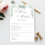 Ornamentado Renascentista Sage Green Quer e Advice<br><div class="desc">Personalize com a noiva para ser o nome e a data do chá. Para mais personalização,  clique no link "personalizar mais". Se precisar de ajuda,  entre em contato comigo,  por favor.</div>