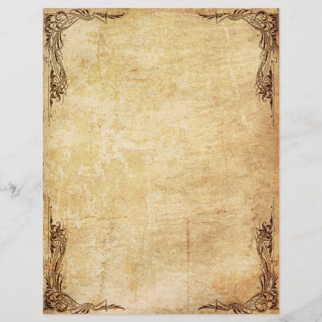 Ornamentado Vintage Letterhead (Frente)