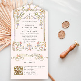 Ornamentado vitoriano Grace Floral Wedding Código
