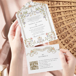 Ornamentado vitoriano Grace Floral Wedding Código