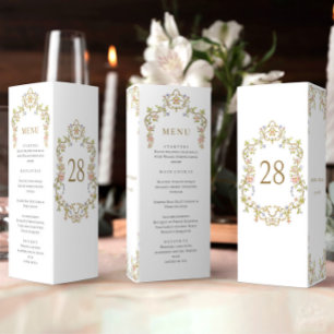 Ornamentado Vitoriano Grace Floral WedeMenu