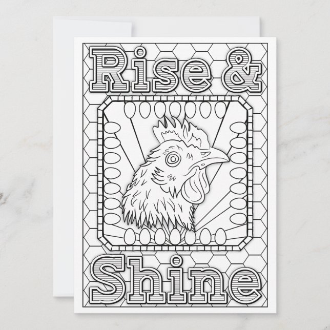 OrnaMENTAL Aumenta e Coloriu Galinha Brilhante (Frente)