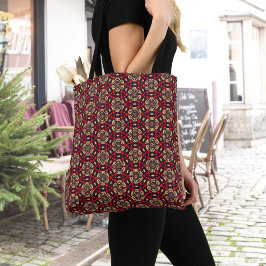 Ornamental Cherry Blossom Pattern Tote