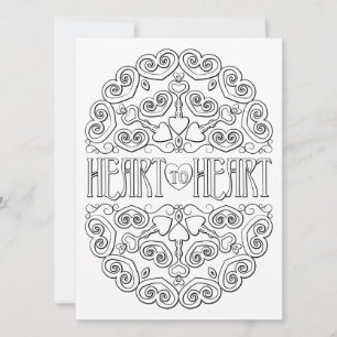OrnaMENTAL Heart to Heart Mandala Colore o seu