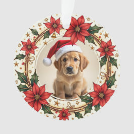 Ornamento 1º Natal de Santa Patas para sempre em 2 lados