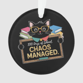 Ornamento 100 dias de escola como sobreviveu esse professor 