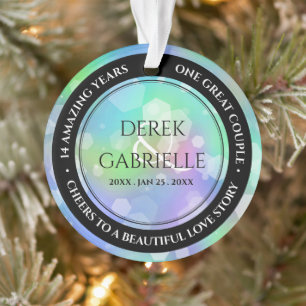 Ornamento 14 Chic 24º aniversário de 43° casamento óptico