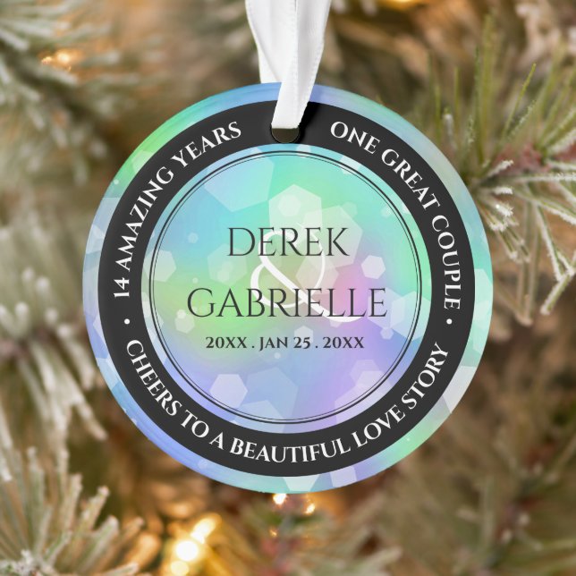 Ornamento 14 Chic 24º aniversário de 43° casamento óptico (Árvore)