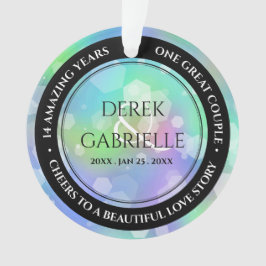 Ornamento 14 Chic 24º aniversário de 43° casamento óptico