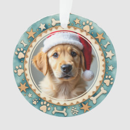 Ornamento 1st Christmas 2-sided Pawfect First Christmas