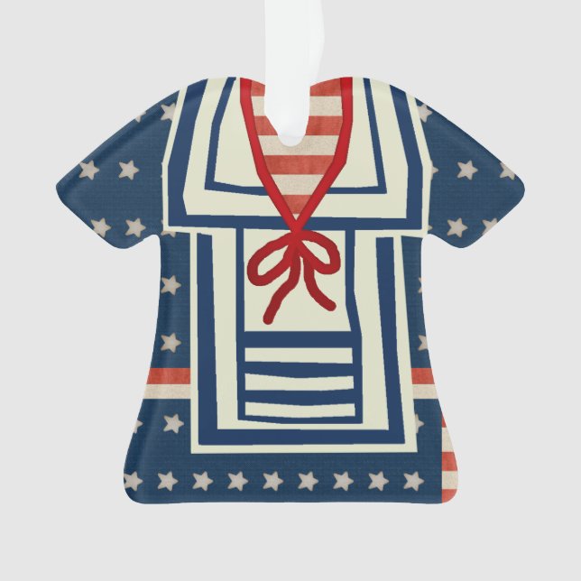 Ornamento 2013 Ugly Sweater v2 (Personalizado) (Frente)