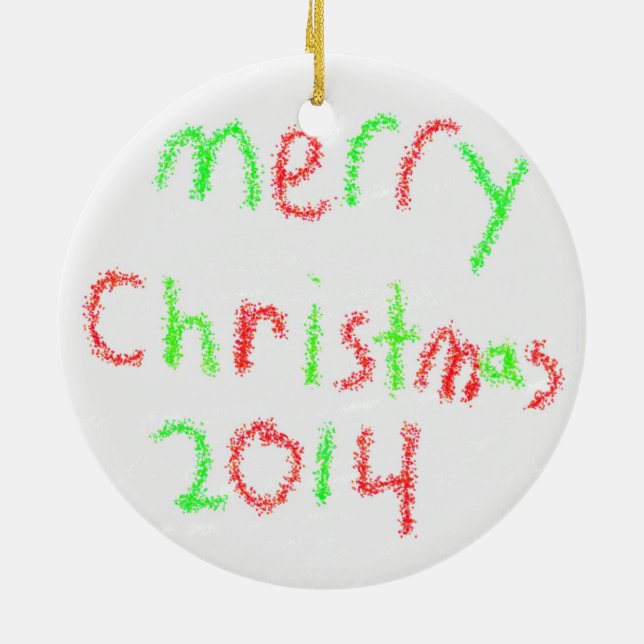 Ornamento 2014 da família (Traseira)