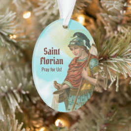 Ornamento 2xSt Florian com Balde (ClearSkies; M19) acrílico