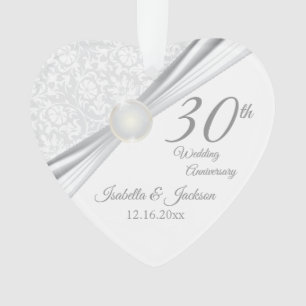 Ornamento 30 Casamento de Aniversário KeepsaDesign