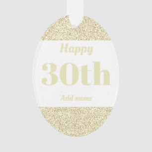 Ornamento 30 personalizado Bonito de adorno de presente de a
