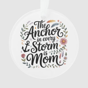 Ornamento A âncora em toda tempestade é a mamãe