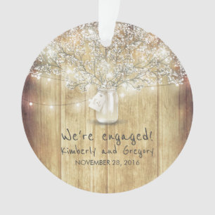 Ornamento A corda da respiração do bebê rústico do frasco de