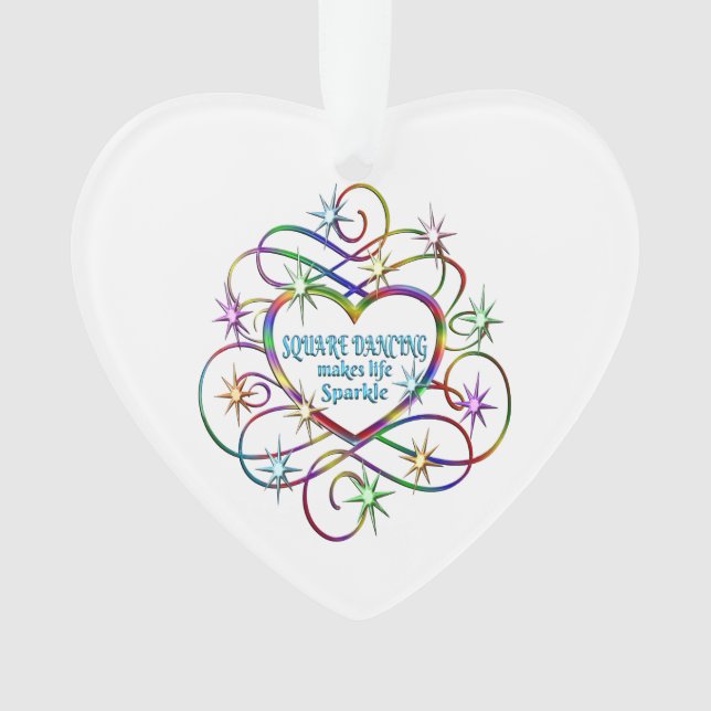 Ornamento A dança ao quadrado faz a vida brilhar (Frente)