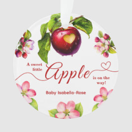 Ornamento A Little Apple Is On The Way | Fall Baby Shower 