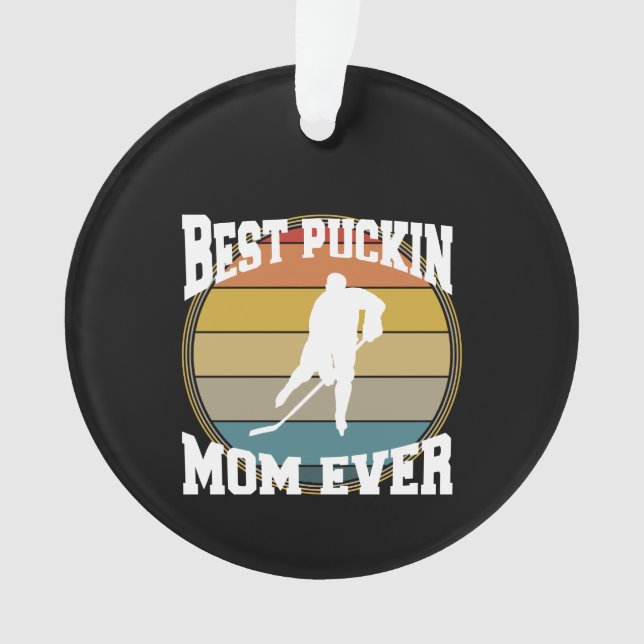 Ornamento A Melhor Mãe De Hockey (Frente)