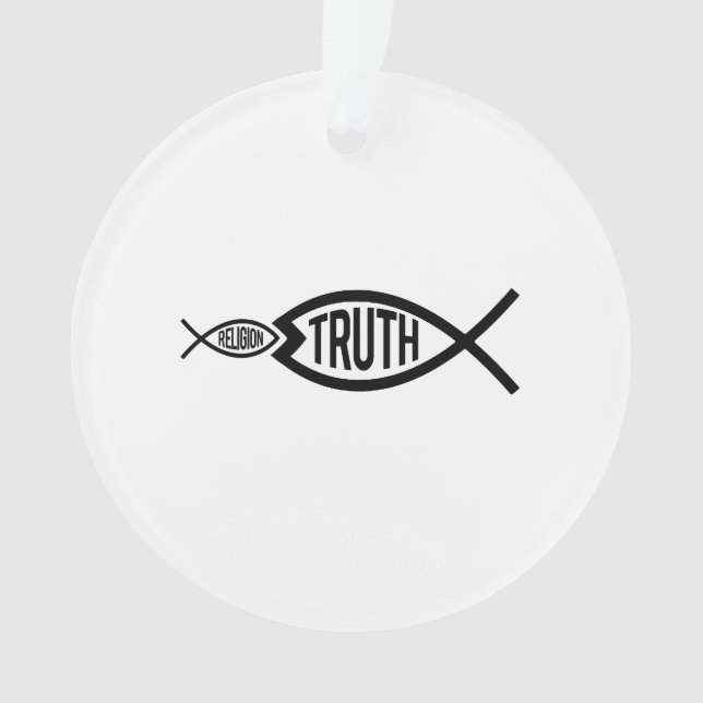 Ornamento A verdade é maior que a religião (Frente)