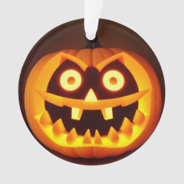 Ornamento Abóbora Clássica Esculpida Assustadora 👻 Hallowee