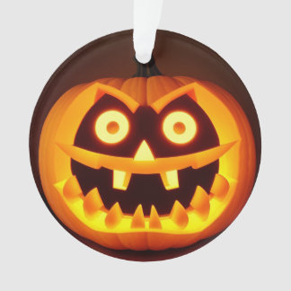 Ornamento Abóbora Clássica Esculpida Assustadora 👻 Hallowee