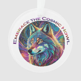 Ornamento Abrace o Lobo de Howl Cósmico