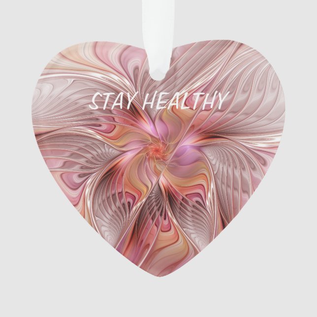 Ornamento Abstrato Butterfly Fantasy Fractal Arte Colorida (Frente)