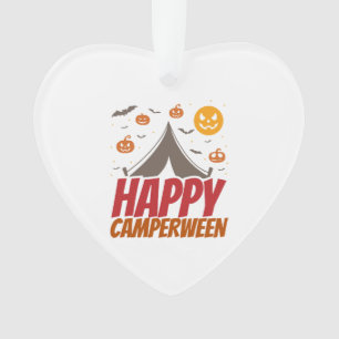 Ornamento Acampador de Halloween ao Ar Livre