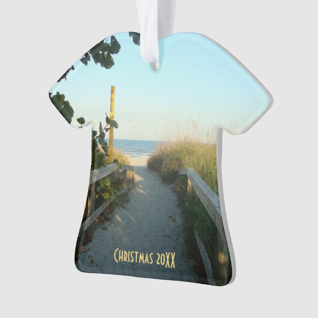 Ornamento Acesso da praia datado (Frente)