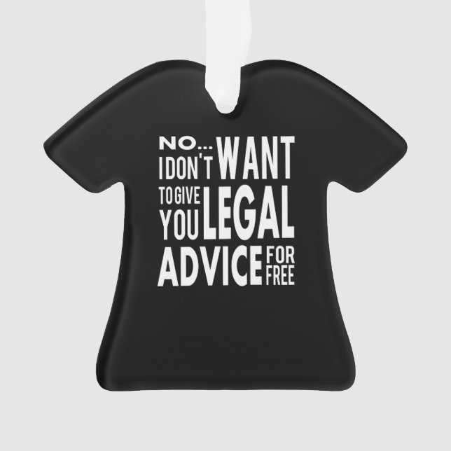 Ornamento Aconselhamento Jurídico Gratuito - Cotação Legal E (Frente)