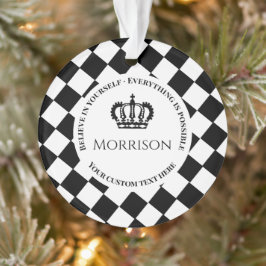 Ornamento Acredite em si mesmo Tudo é possível Fio