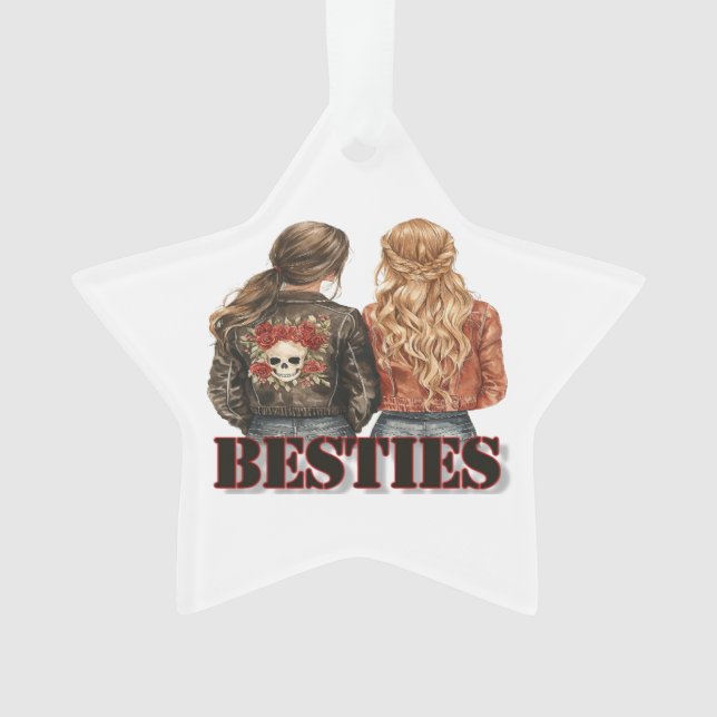 Ornamento acrílico Bestie (Frente)